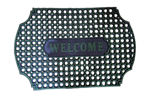 Коврик придверный резиновый соты Welcome 60х90 см | Зображення 2