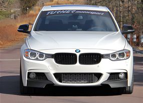 Накладка на передній бампер DPT Flap (для M-Performance, чорний глянець) для BMW 3 серія F-30/31/34 2012-2019 рр
