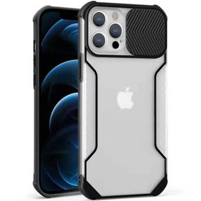 Чохол Camshield matte Ease TPU зі шторкою для Apple iPhone 12 Pro/12 (6.1")