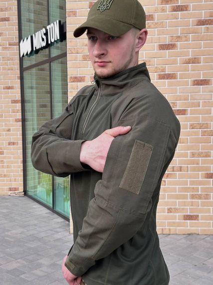 Убакс олива Military CollPass Olive , Військова сорочка . БАТАЛІ | Зображення 2