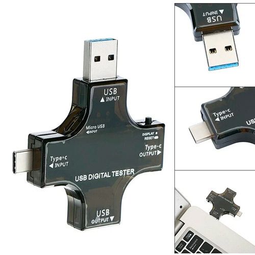 USB тестер тока напряжения емкости, Type-C MicroUSB, Atorch J-7C | Зображення 2