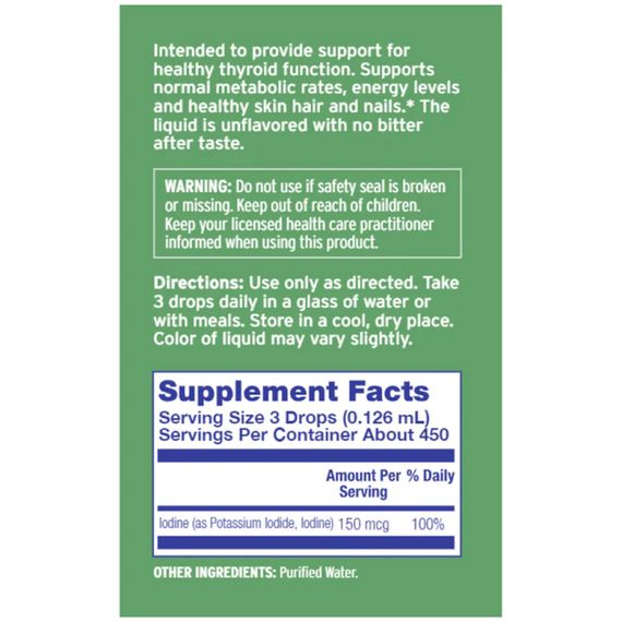Liquid Iodine Plus - 2fl oz | Зображення 2