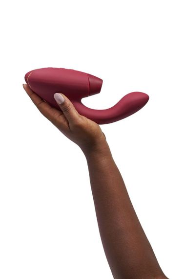 Вакуумний вібратор Womanizer Duo 2 Bordeaux для клітора та точки G, водонепроникний, Smart Silence | Зображення 6