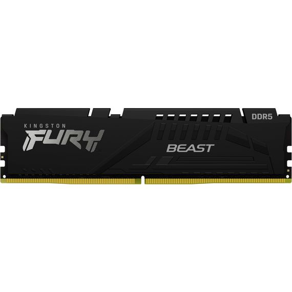 Модуль пам'яті для комп'ютера DDR5 64GB (2x32GB) 5200 MHz Beast Black Kingston Fury (ex.HyperX) (KF552C36BBEK2-64) | Зображення 1