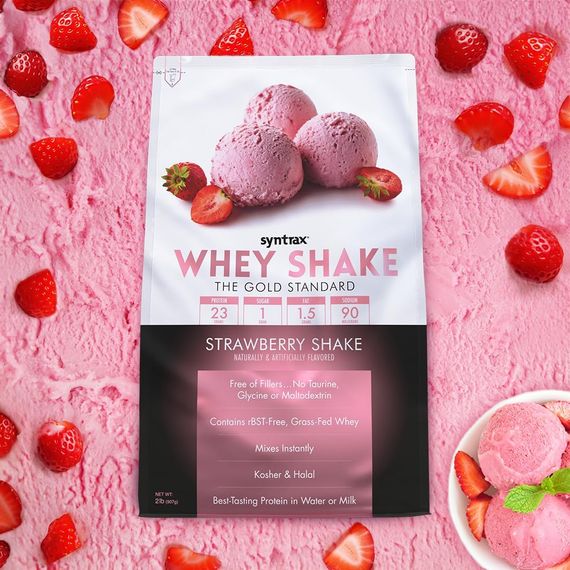 Протеин Syntrax Whey Shake 2.2 kg (Strawberry Shake) | Зображення 2