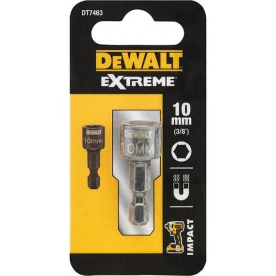 Головка торцевая магнитная 10мм Impact DeWALT DT7463