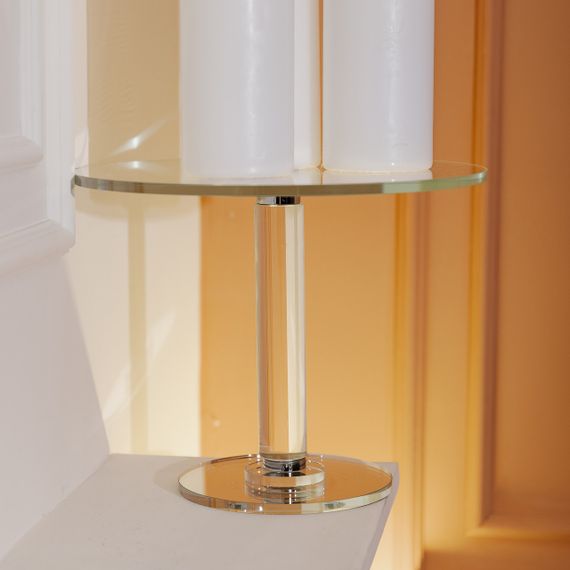 Тортівниця скляна на ніжці 30×24 см підставка для торта, капкейків прозора HP-4-83M | Зображення 3