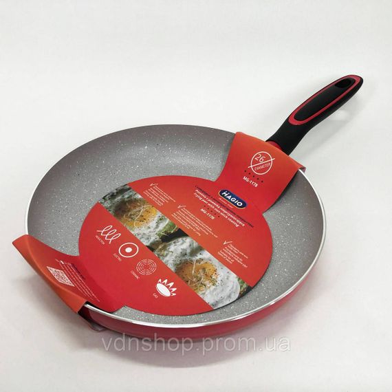 Сковорода алюмінієва з антипригарним покриттям MG-1178, Зручна сковорода для індукційної плити IL-50 | Зображення 9