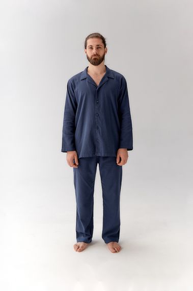 Піжама Lotus Home 10701 Туреччина XL  Бавовна Синій