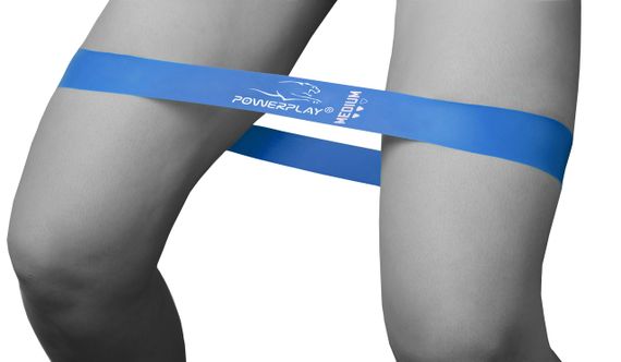 Резинка для фитнеса Паверплей 4114 Mini Power Band 1мм. Medium Синяя (8-12кг) | Зображення 6