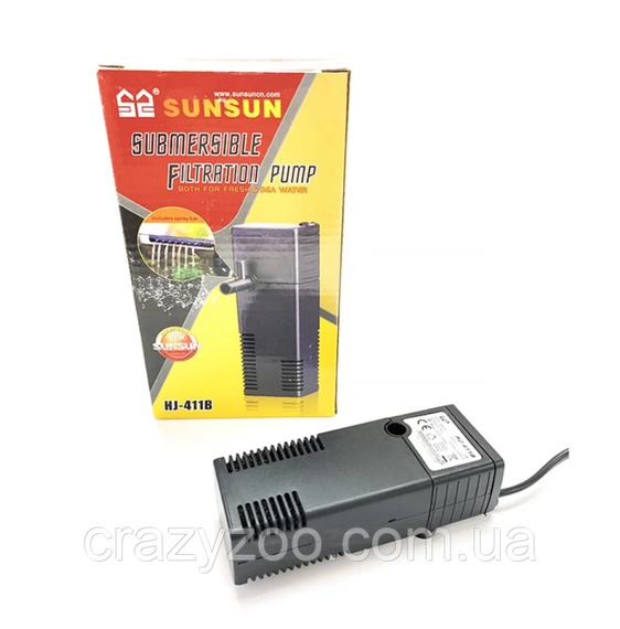 Внутрішній фільтр для акваріума SunSun HJ-411B 2 Вт 300 л/год до 50 л