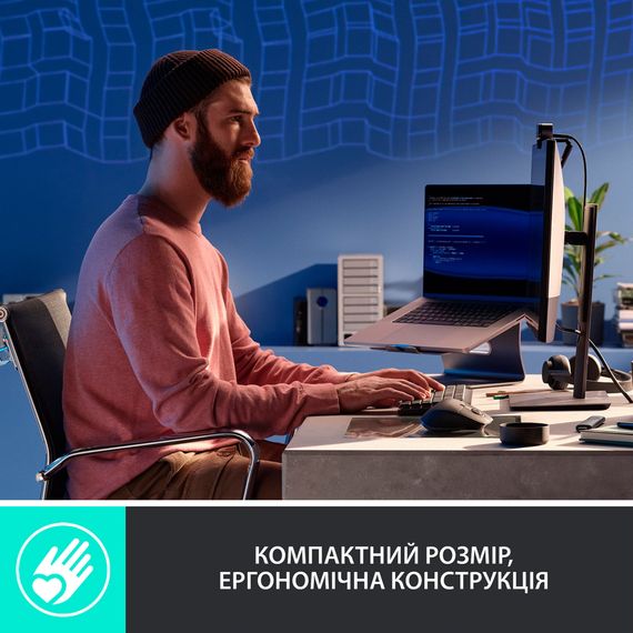 Клавіатура Logitech MX Mechanical Mini Minimalist Graphite (920-010780) | Зображення 2