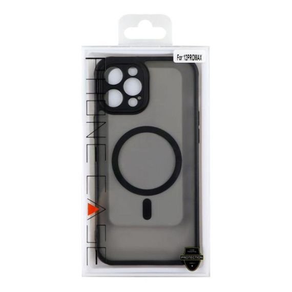 Чохол TPU+PC Anti Drop з повним захистом камери with MagSafe для iPhone 12 Pro Max Колір Чорний | Зображення 4
