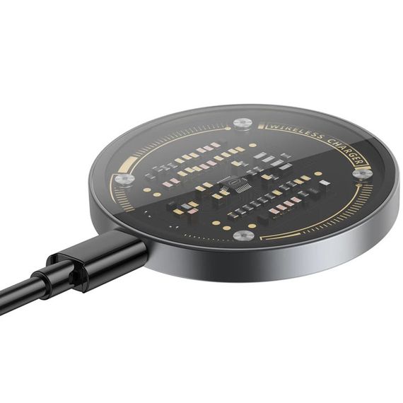 БЗП WIWU Wi-W008 15W wireless charger Grey | Зображення 2
