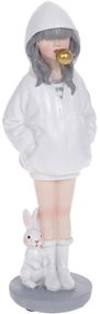 Статуэтка Девочка с Кроликом White 7.5х9х26см