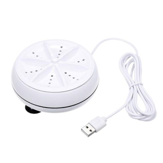 Портативна ультразвукова пральна машина TURBINE WASH, від USB / Маленька пральна машинка, що обертається, на присосках | Зображення 9