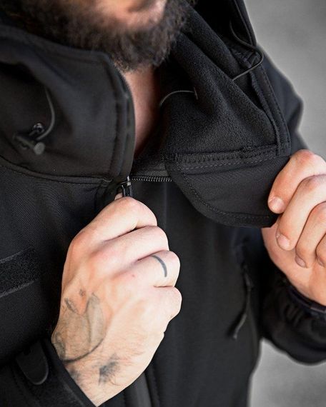 Тактична куртка softshell masad чорна | Зображення 8