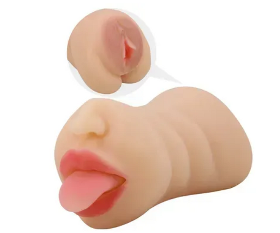 Мастурбатор c двумя входами Crazy Bull - Sarah soft skin, BM-009240N sexstyle | Зображення 3