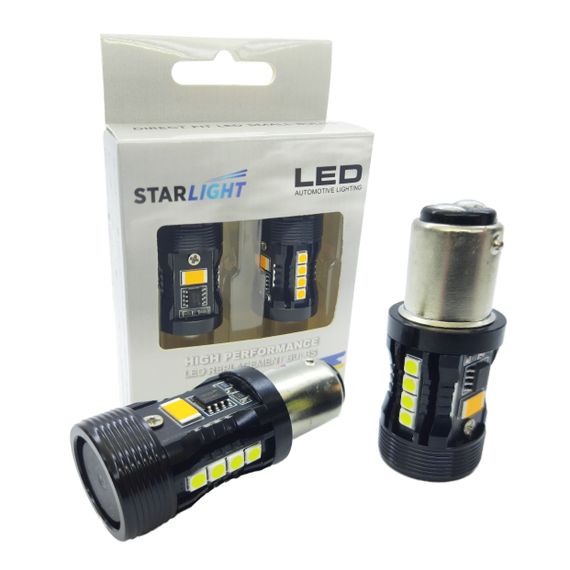 Комплект світлодіодних ламп StarLight LED SL-CB7 CANBUS P21/5W BAY15D DRL + поворот 12V | Зображення 4