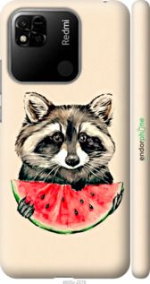 Чохол на Xiaomi Redmi 10A Єнотик з кавуном "4605m-2578-2448"