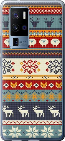 Чехол на Vivo X50 Pro Plus Рождественский орнамент "3303u-2056-17620"