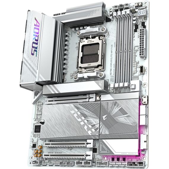 Материнська плата GIGABYTE X870E AORUS ELITE WIFI7 ICE (X870E A ELITE WIFI7 ICE) | Зображення 2