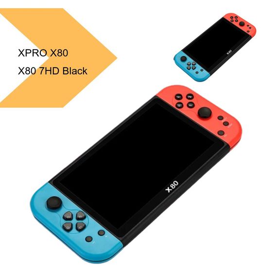 Портативная игровая консоль XPLAY PSP 80X с экраном 7HD и 20000 игр черного цвета (43809-X80_1980) | Зображення 1