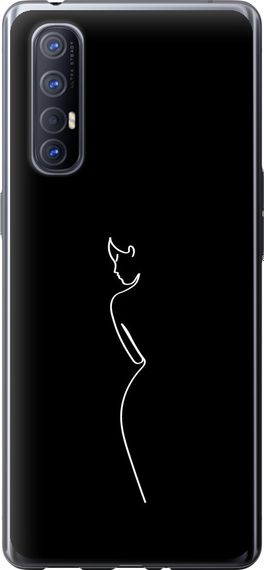 Чехол на Oppo Reno 3 Pro Силуэт1 "4590u-1878-17620"