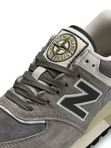 Жіночі кросівки 574 x Stone Island Gray White В3598 38 | Зображення 7