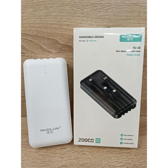 Зарядний пристрій з ліхтариком, Потужний павербанк, Powerbank 20000 NJ-28 А 876   знижка | Зображення 1