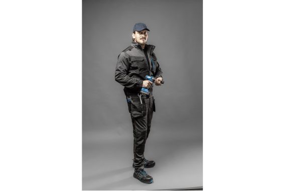 Куртка робоча Hoegert WURNITZ HT5K814-2XL еластична 60% бавовна, 38% поліестер, 2% еластан темно-сіра, 2XL (56) | Зображення 3