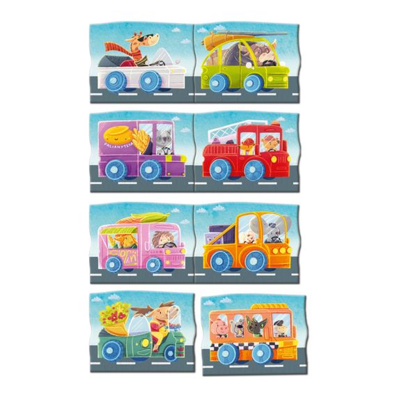 Дитяча магнітна гра "Автомобільна подорож" 200253, 8 елементів | Зображення 2