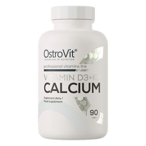 Вітамін D3+K2 для спорту OstroVit Vitamin D3 + K2 Calcium 90 Tabs