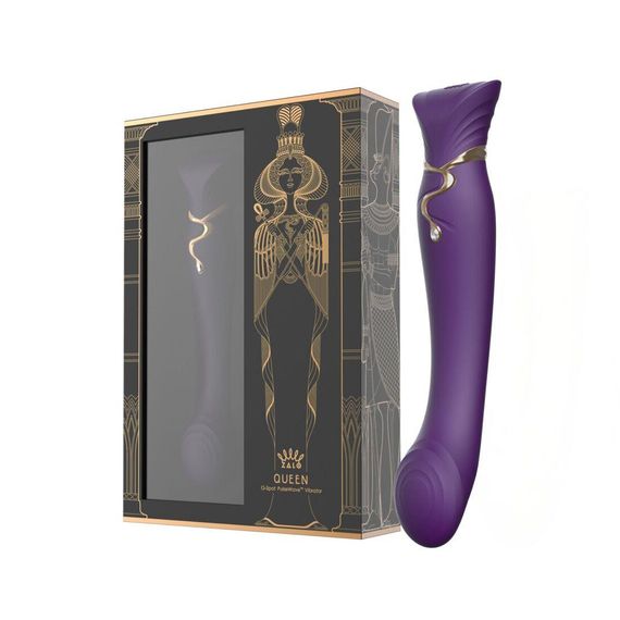 Смартвібратор Zalo — Queen Twilight Purple, пульсівна перлина, кристал Swarovski Sex Aura | Зображення 6
