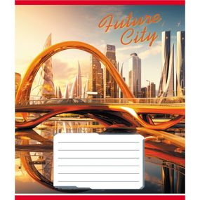 Зошит учнівський "Міста майбутнього" 024-550177K-3 в клітинку, 24 аркуші