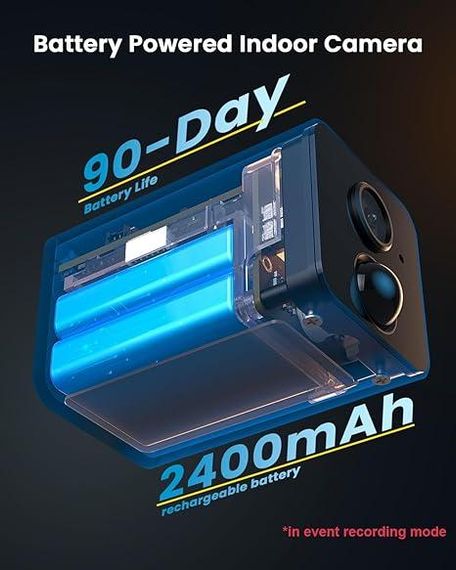 Камера безпеки ieGeek ZS-GX7S бездротова для дому 1080P з нічним баченням та двостороннім аудіозв’язком | Зображення 3