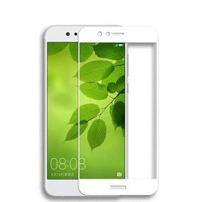 Захисне скло 2.5D на весь екран для Huawei Nova колір Білий