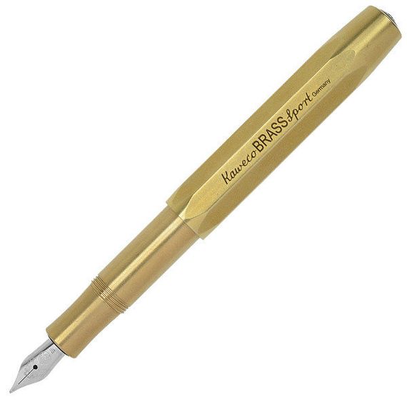 Карманная перьевая ручка (Латунь) - Kaweco Classic Sport, среднее (M)