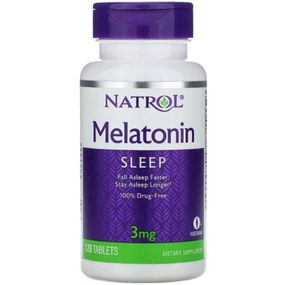 Мелатонін для сну Natrol Melatonin 3 mg 120 Tabs NTL-00511