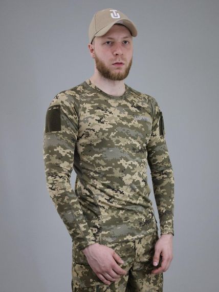 Тактичний лонгслів ULTIMATUM Tactical Піксель, чоловіча камуфляжна футболка з рукавом,Армійський реглан камуфляж | Зображення 1