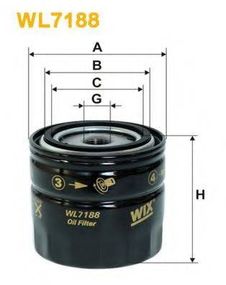 Фільтр масляний двигуна FORD MONDEO WL7188OP628 (вир-во WIX-FILTERS UA) WIX FILTERS WL7188 на CHRYSLER PHANTOM седан