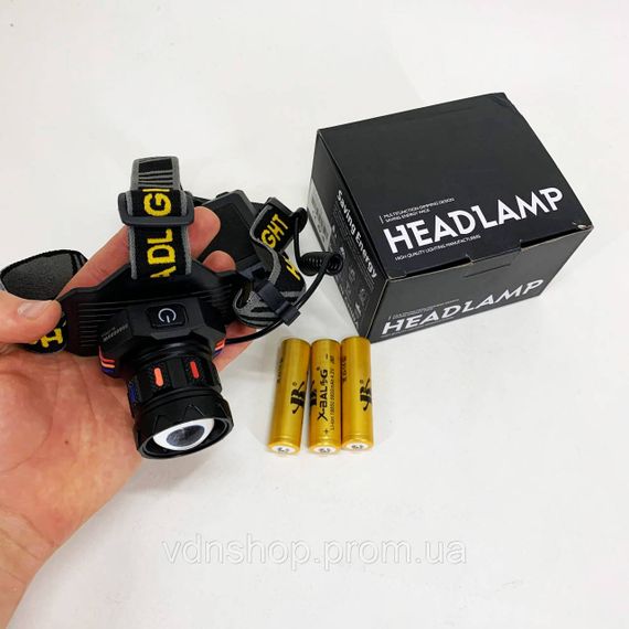 Ліхтар для голови зі світлодіодами, Налобний світлодіодний ліхтар для нічних прогулянок YQ-80 | Зображення 6