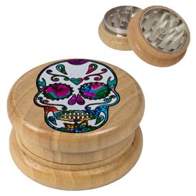 Дерев'яний Крешер Подрібнювач Трав "Skull Collection V5"