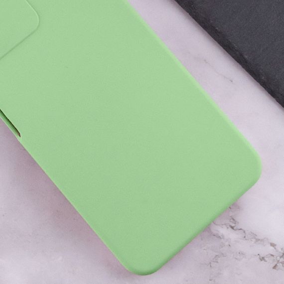 Чехол Silicone Cover Lakshmi Full Camera (AAA) для Xiaomi Redmi 13 4G / Poco M6 4G Мятный / Mint | Зображення 1