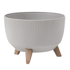 Вазон Nostalgia Bowl на ніжках 19см білий ELIF