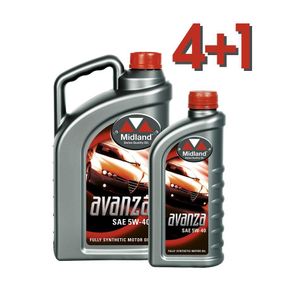 Моторна олива Midland AVANZA SAE 5W-40 5 л