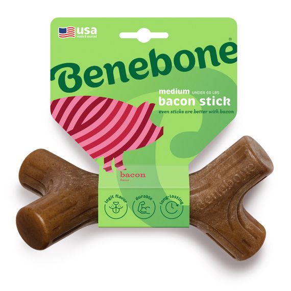 Іграшка для собак зі смаком бекону Benebone Bacon Stick, 16.5 см | Зображення 1