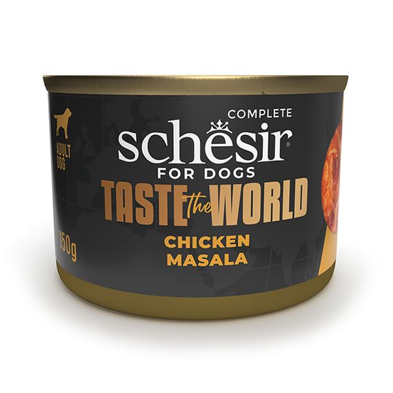 Schesir Dog Taste the World Chicken Masala вологий корм із куркою для собак 150 гр