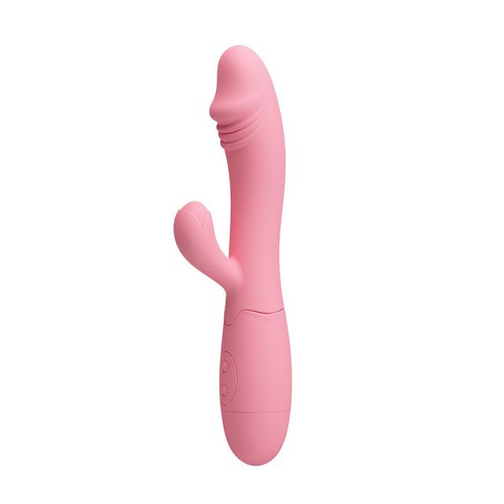 Вибратор Snappy Светло-розовый, 30 функций вибрации Sex Aura | Зображення 3