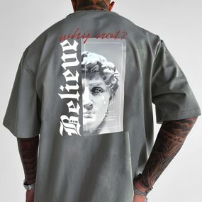 Футболка оверсайз з ДТФ принтом